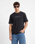 Montana Black Round Neck T-Shirt for Men