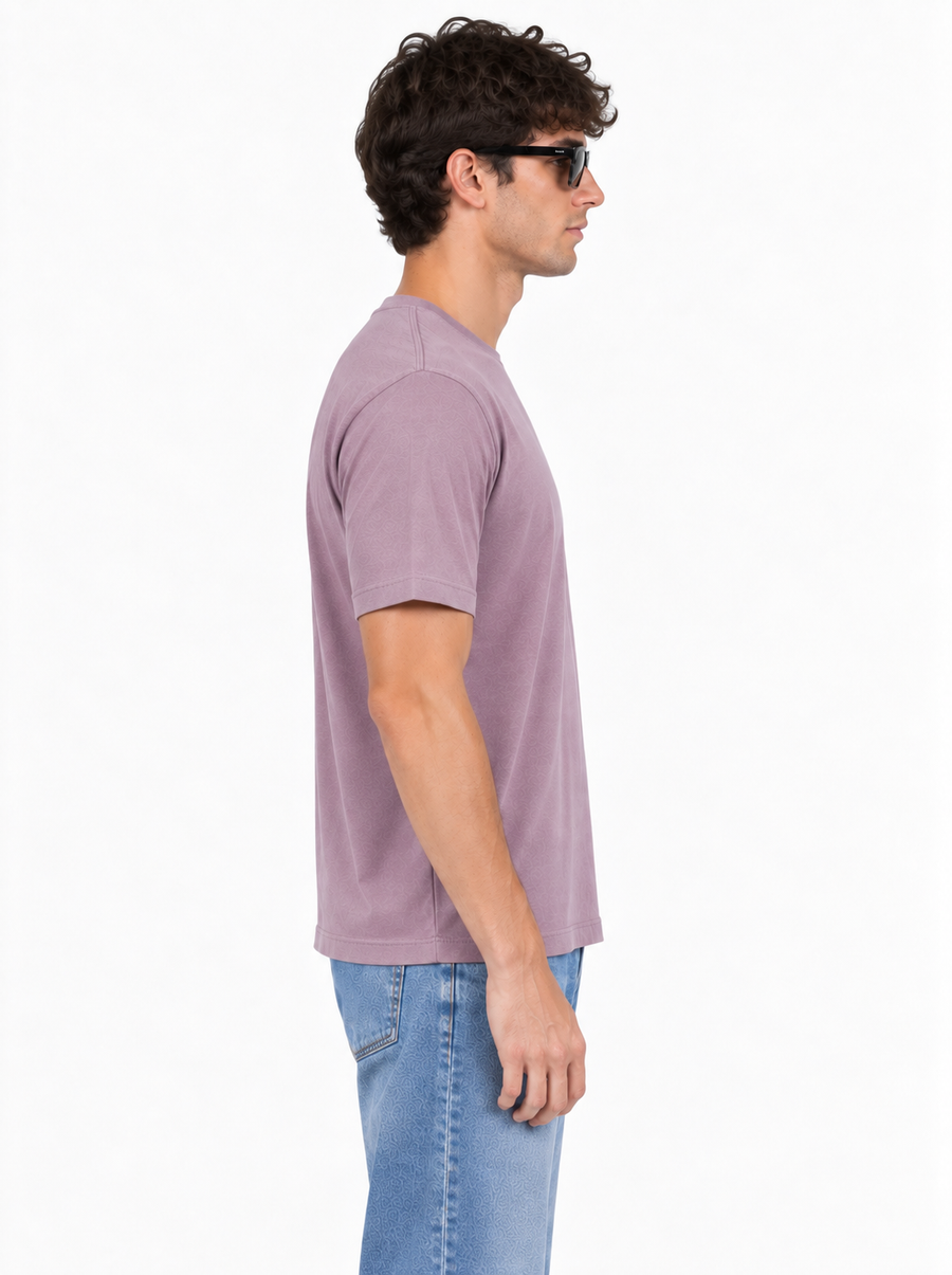 Modura Antwerp purple printed t-shirt for men, view 3