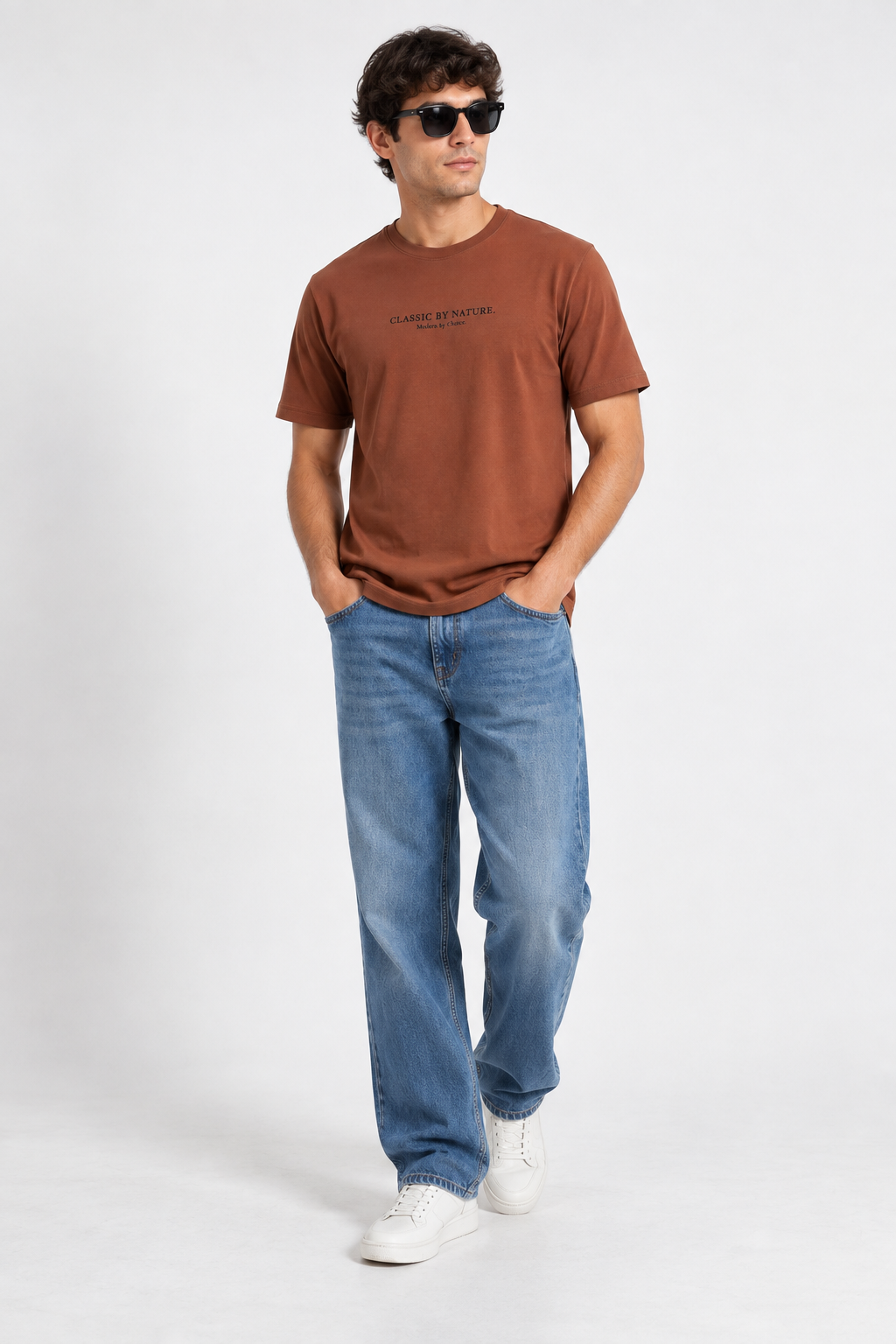 Modura Sedona rust raglan t-shirt for men, view 2