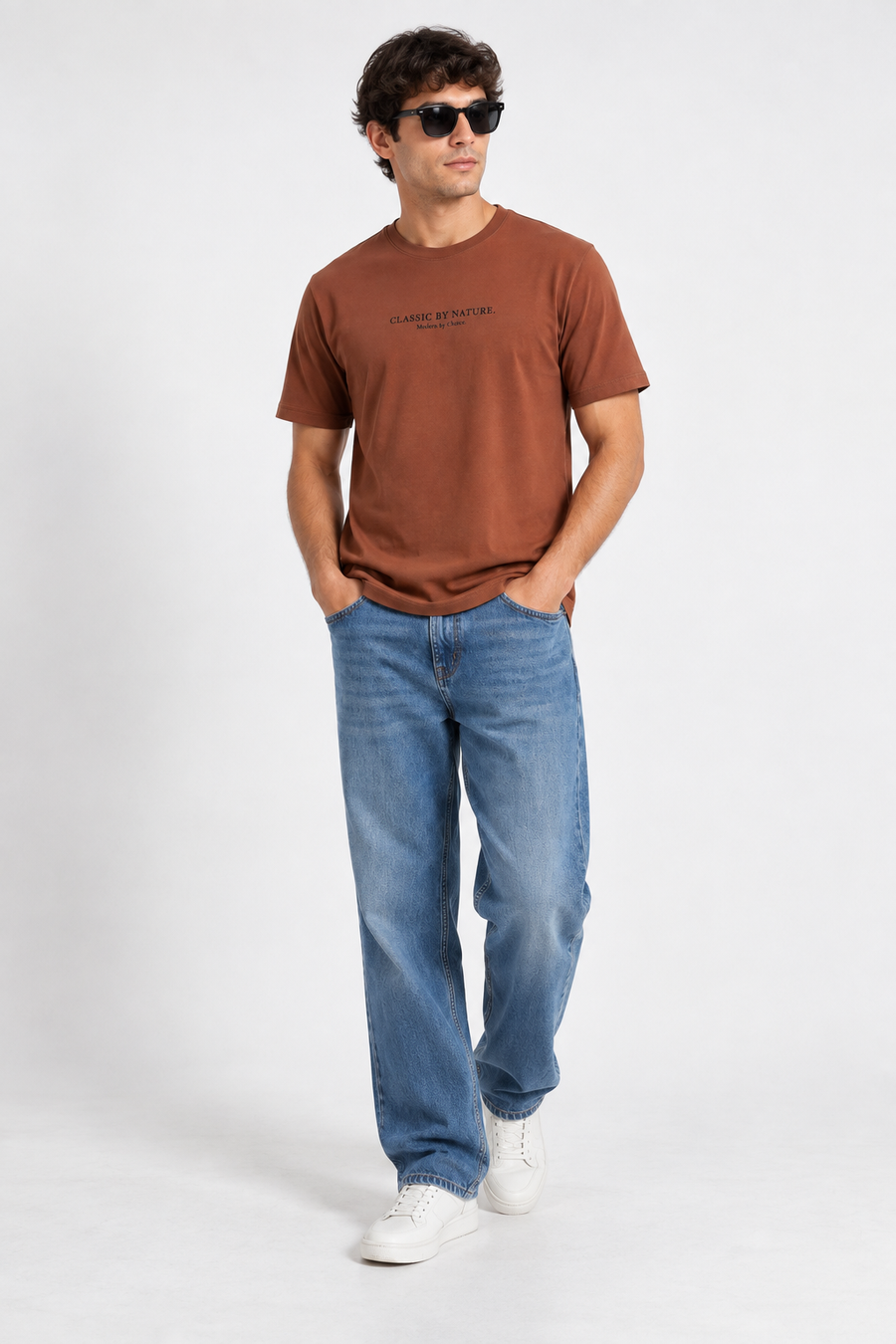 Modura Sedona rust raglan t-shirt for men, view 2