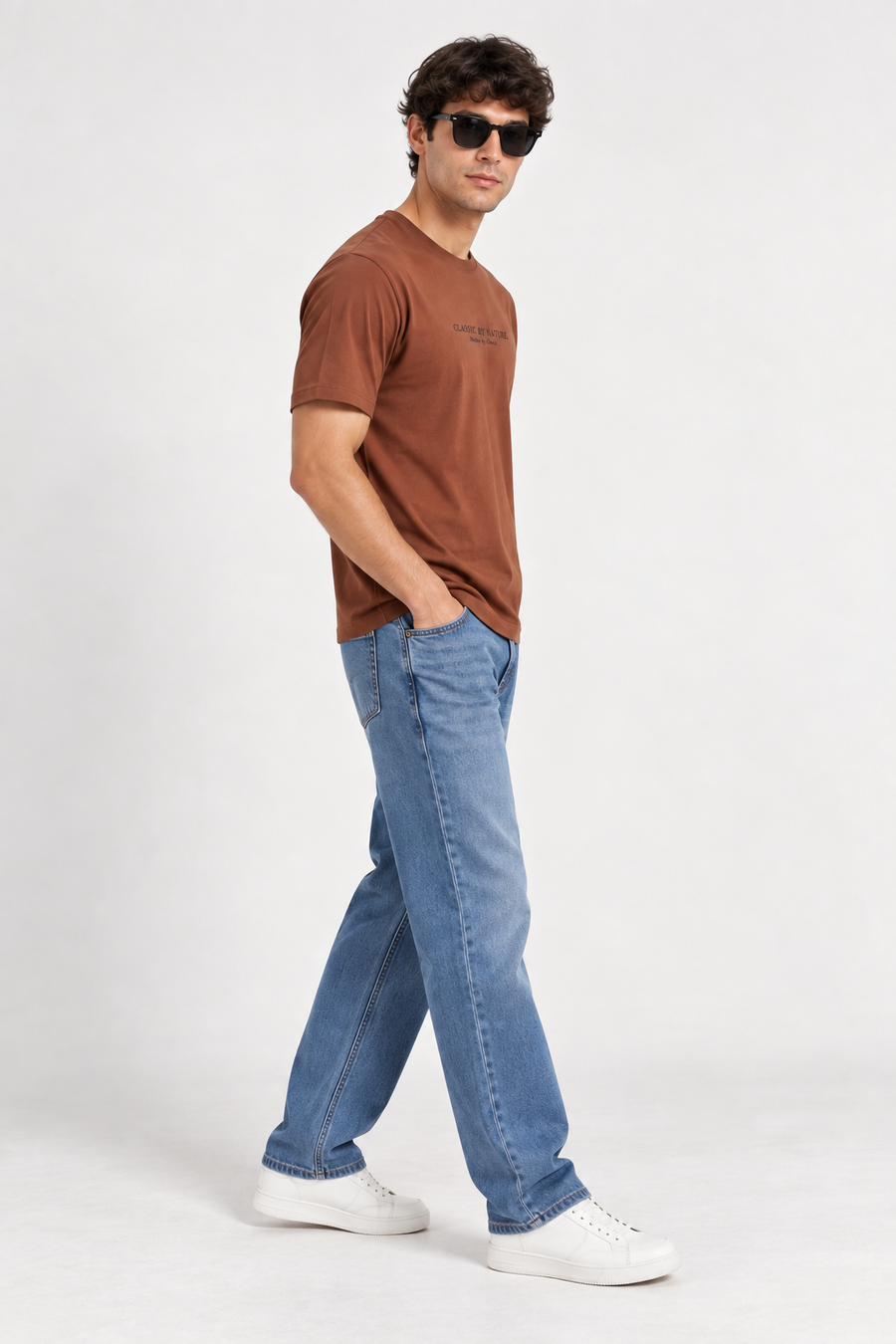 Modura Sedona rust raglan t-shirt for men, view 4