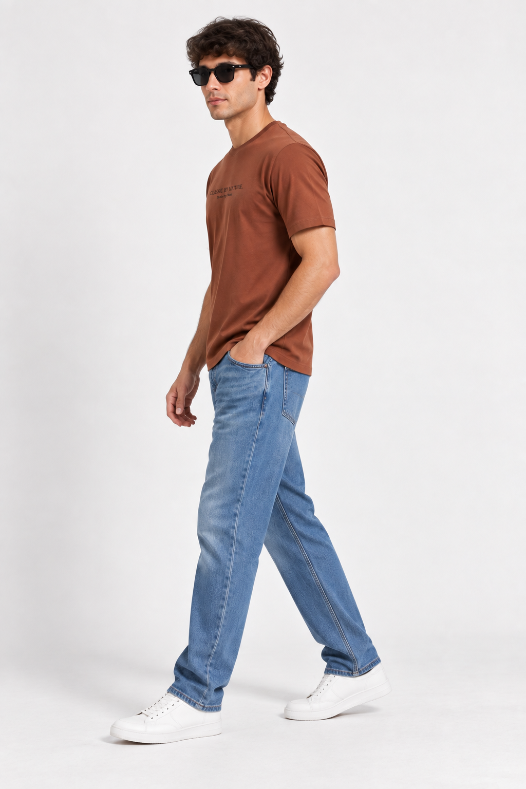 Modura Sedona rust raglan t-shirt for men, view 3