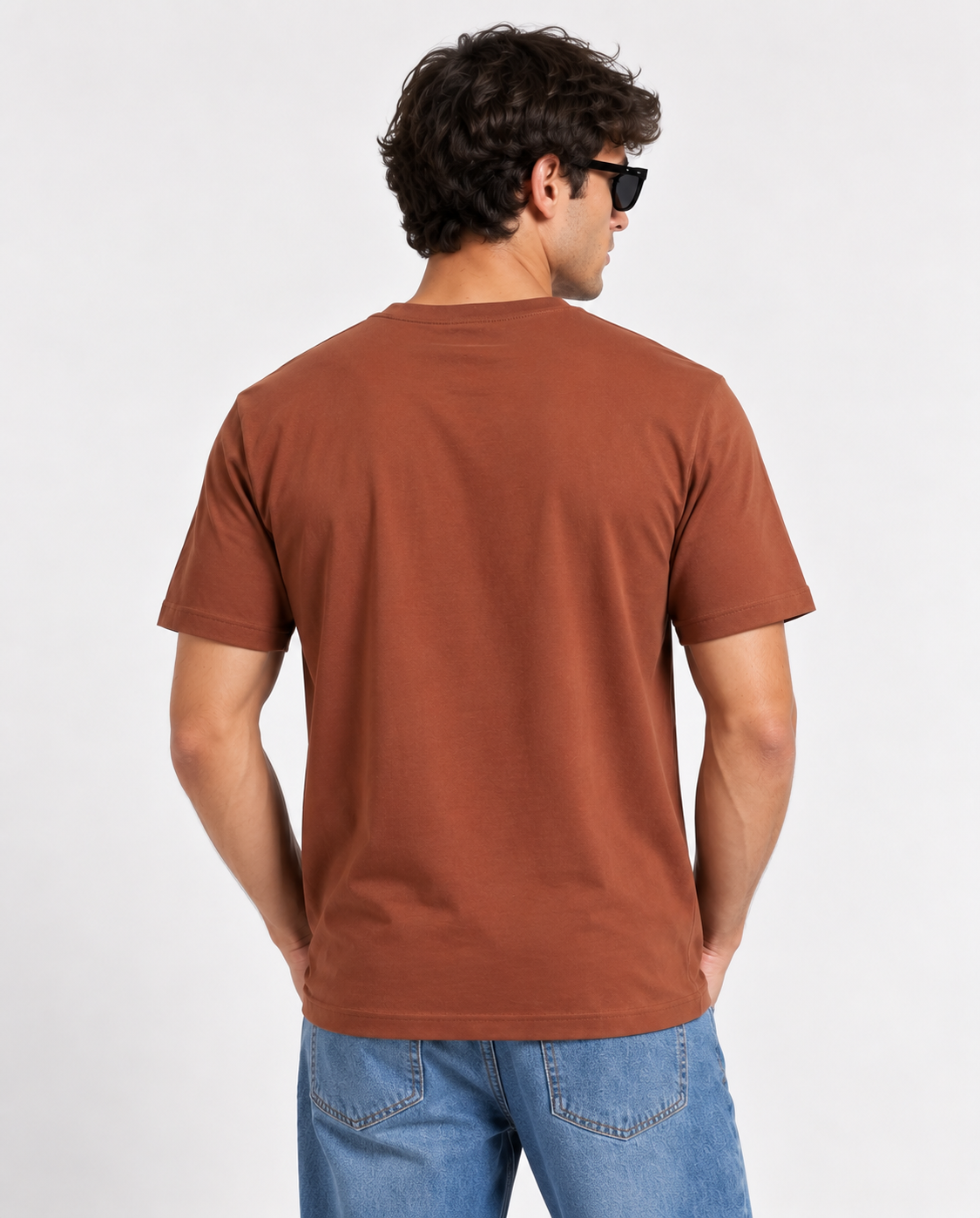 Modura Sedona rust raglan t-shirt for men, view 5