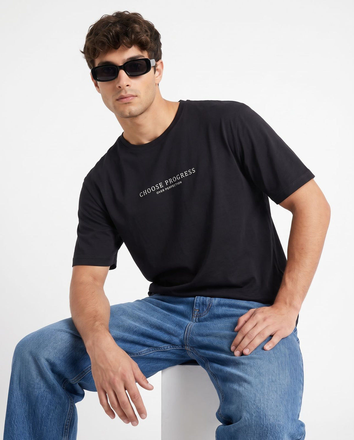 Modura Montana black printed t-shirt for men, view 6