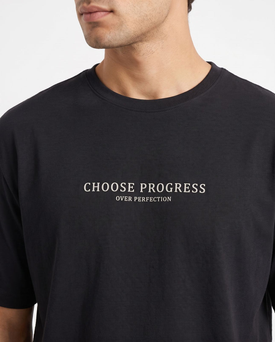 Modura Montana black printed t-shirt for men, view 2
