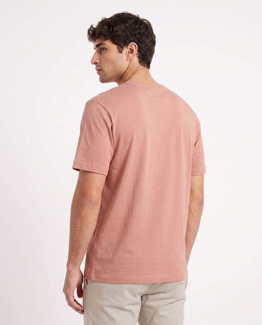 Modura Verona pink printed t-shirt for men, view 4