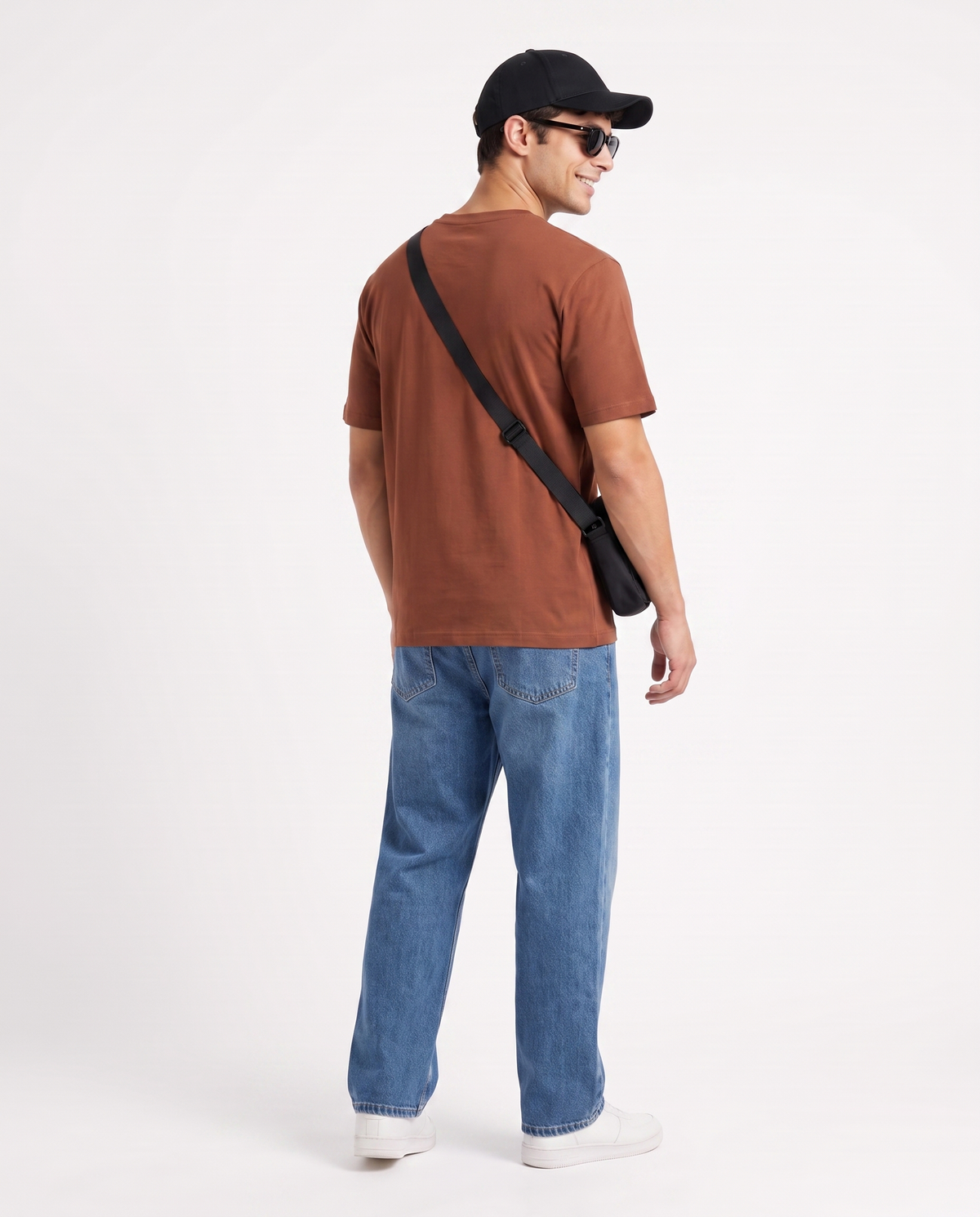 Modura Sedona rust raglan t-shirt for men, view 6