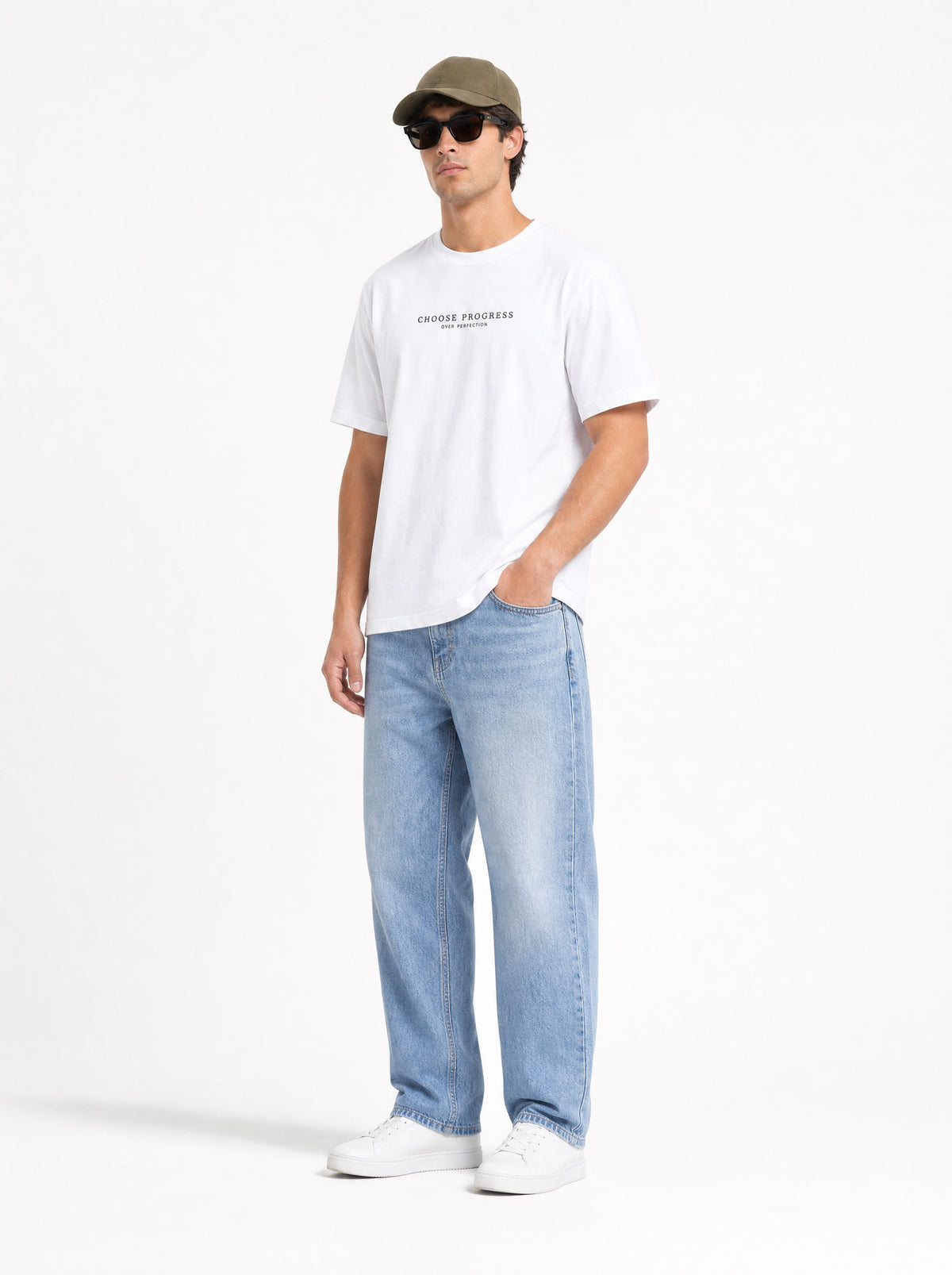Modura Sonoma white printed t-shirt for men, view 8