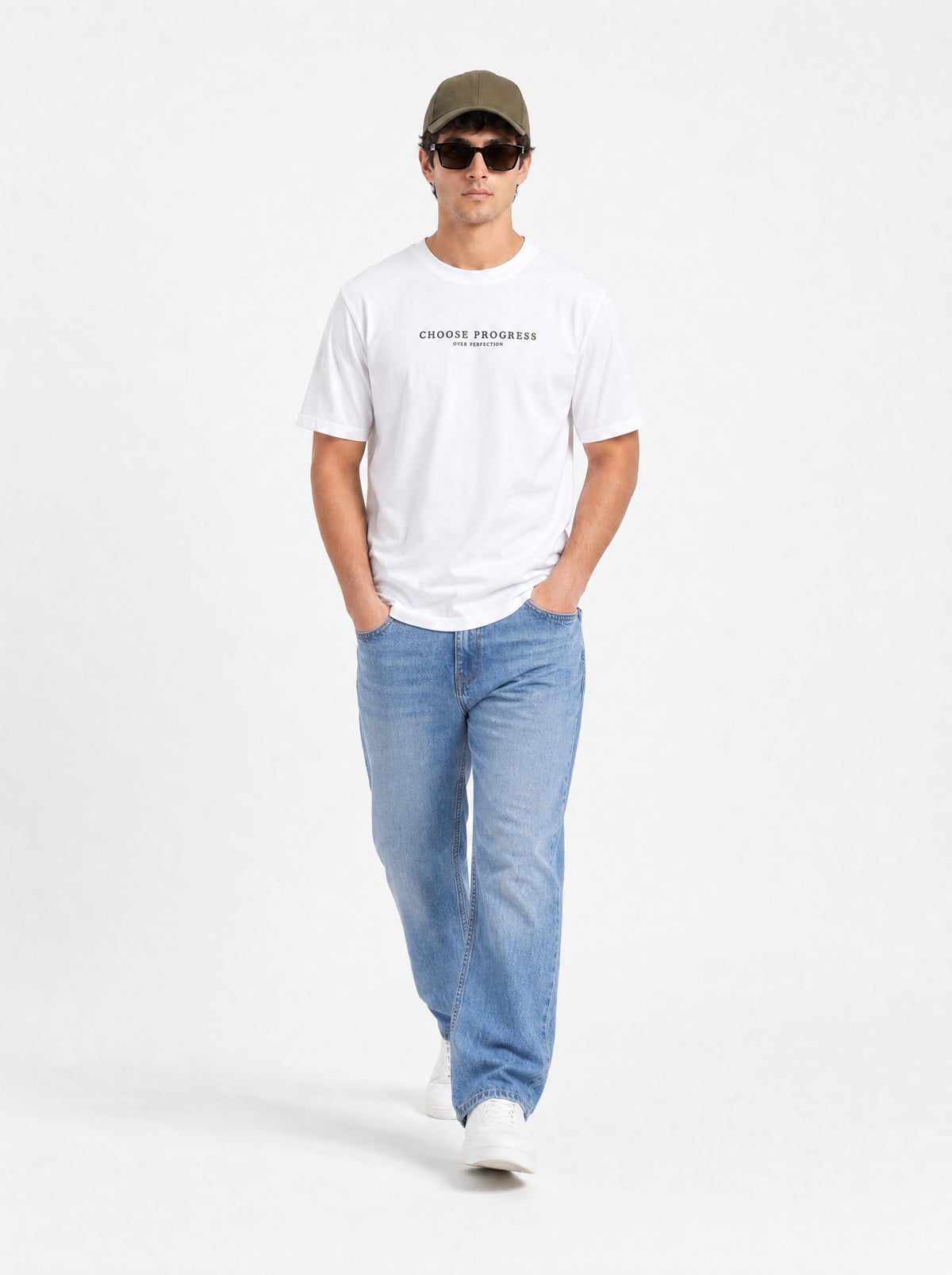 Modura Sonoma white printed t-shirt for men, view 7