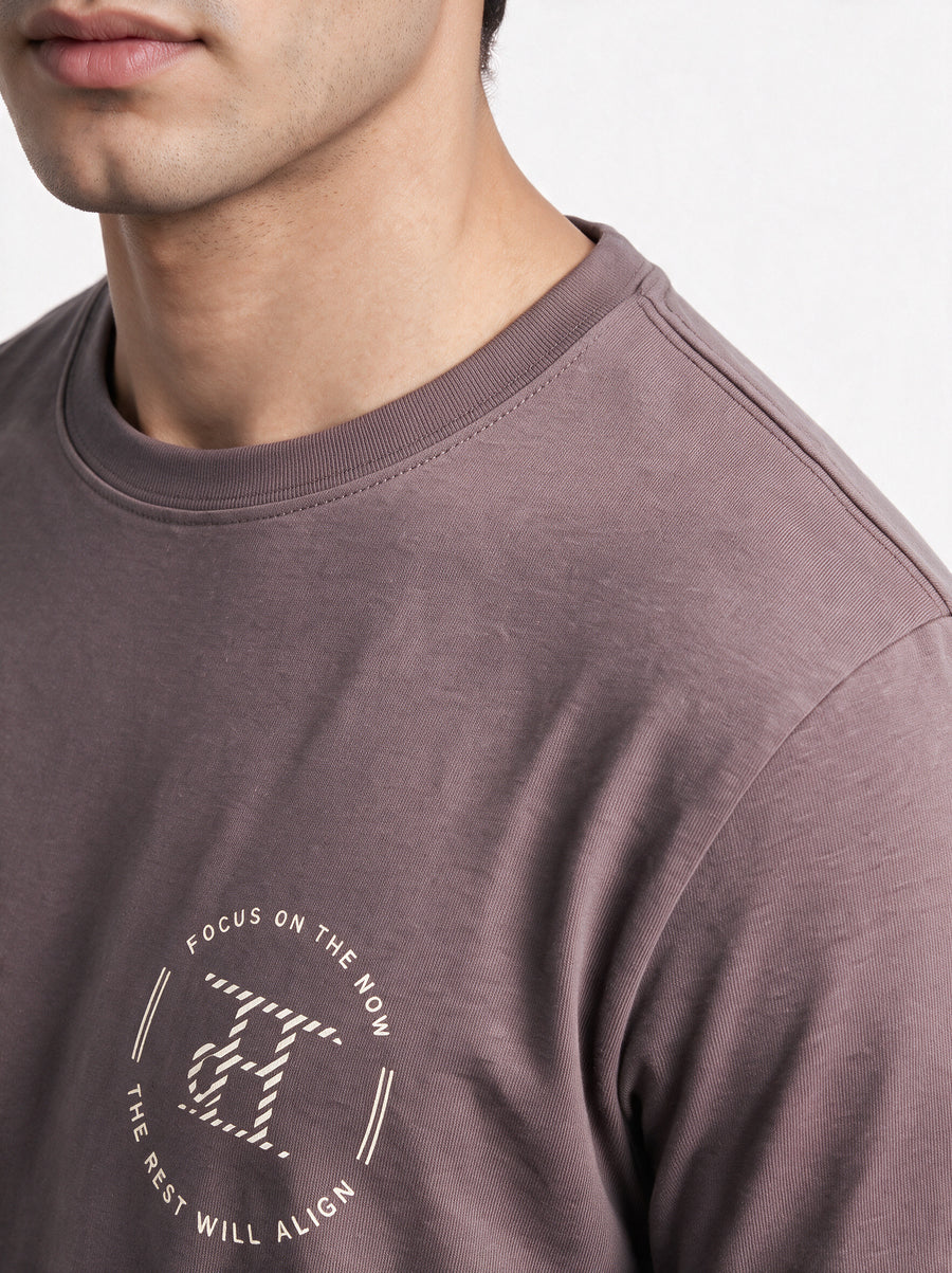 Modura Osaka purple printed t-shirt for men, view 3