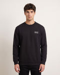 Lapland Black Round neck terry sweatshirt for Men
