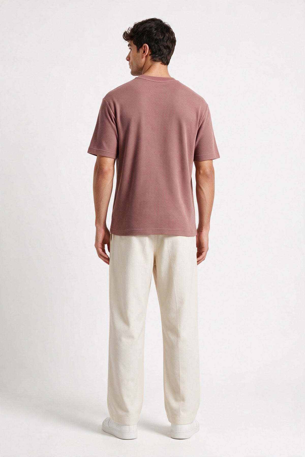 Lima Pink Round Neck T-Shirt for Men