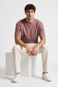 Lima Pink Round Neck T-Shirt for Men