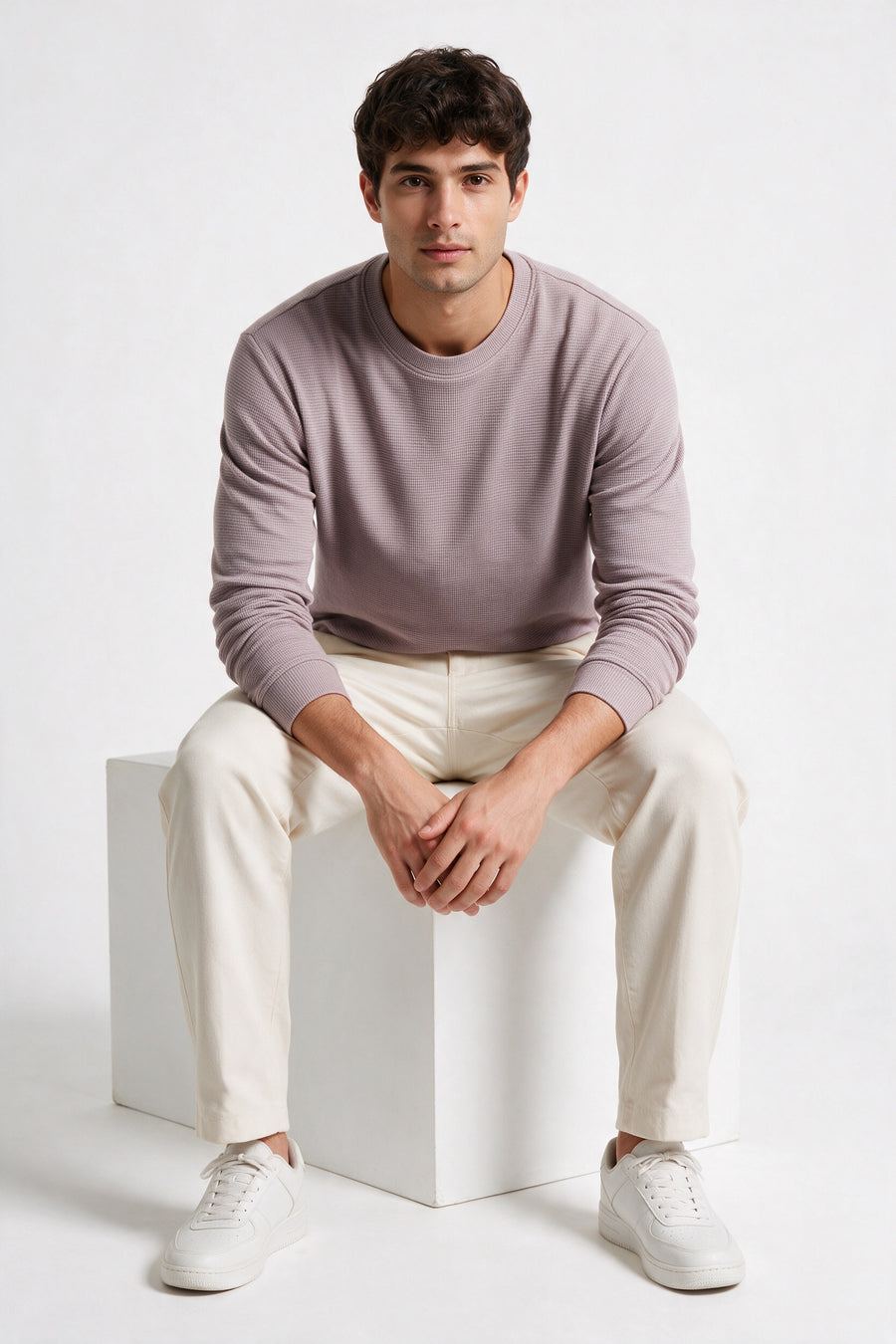 Modura Ontario purple structured sweatshirt for men