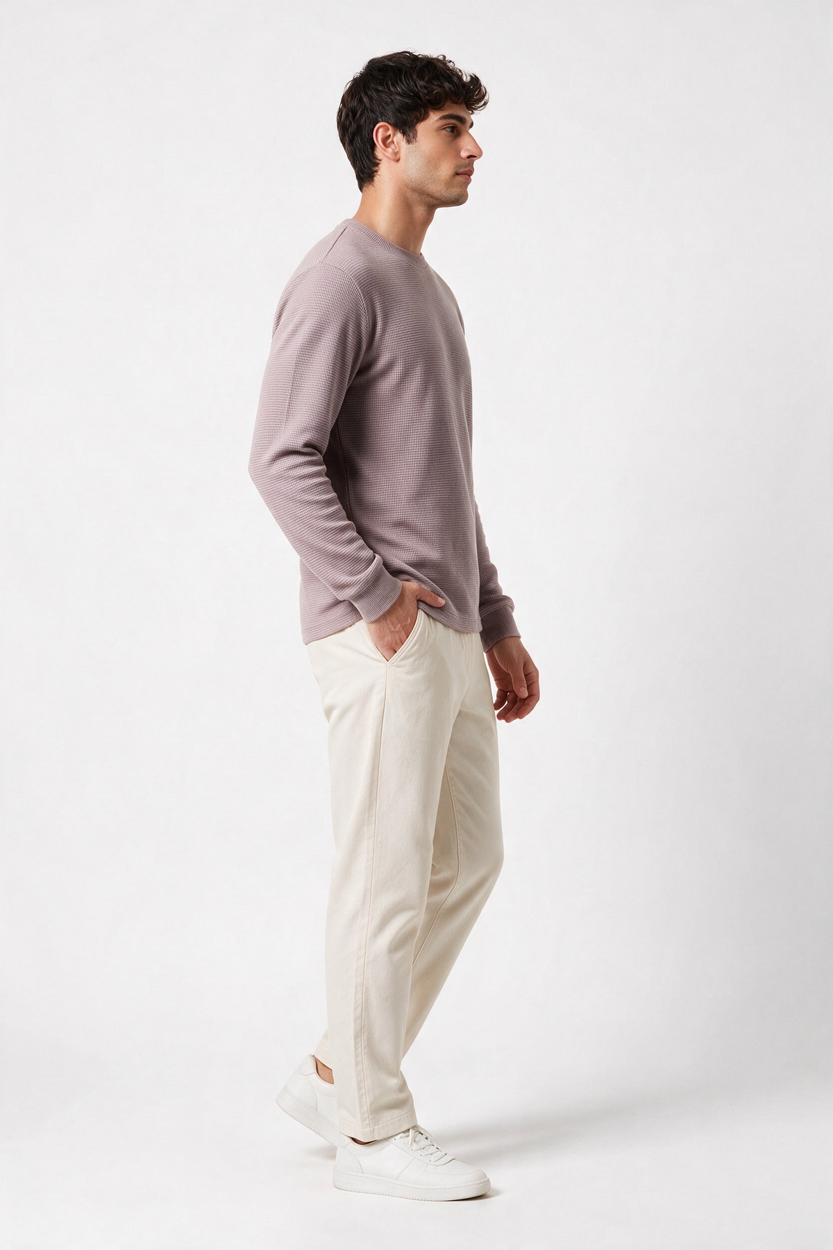 Modura Ontario purple structured sweatshirt for men, view 5