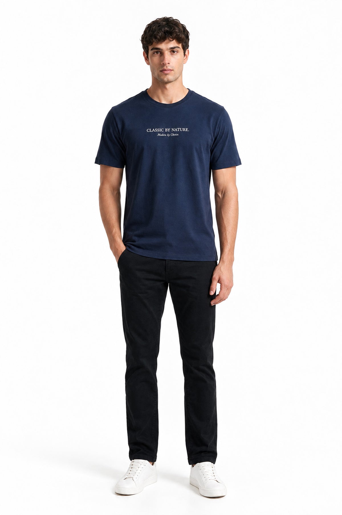 Modura Dublin navy raglan t-shirt for men, view 3