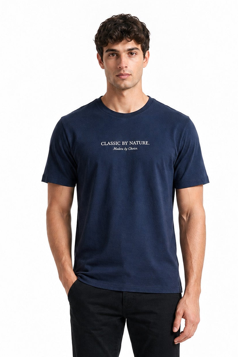 Modura Dublin navy raglan t-shirt for men