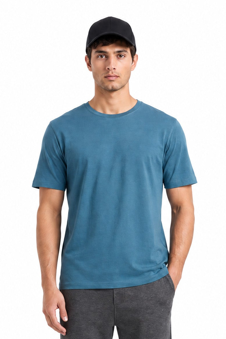 Modura Bristol blue printed t-shirt for men, view 2