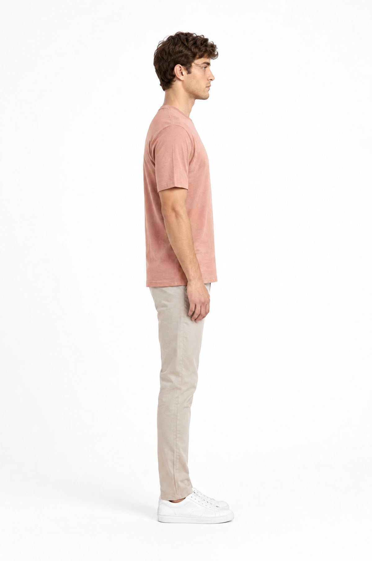 Modura Verona pink printed t-shirt for men, view 5