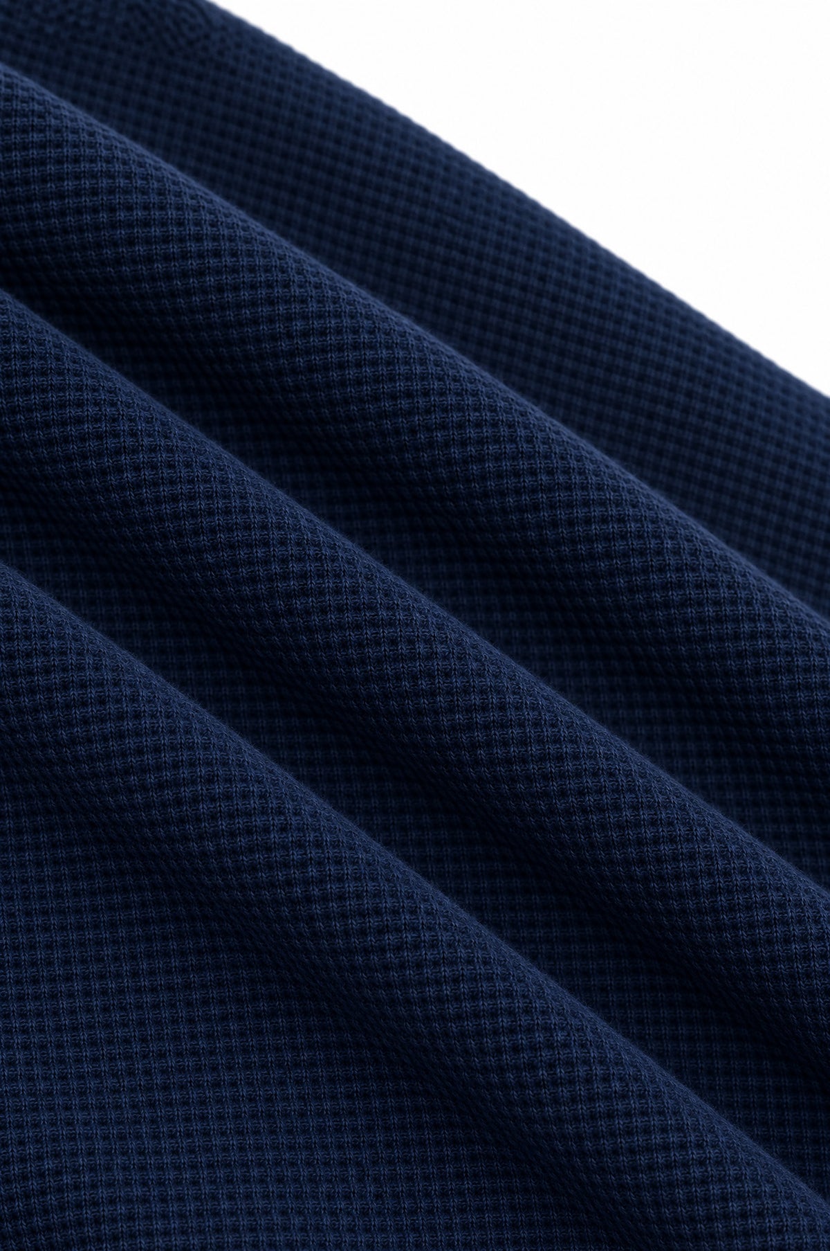 Quebec Navy Structured fabric Henley Sweatshirt for Men