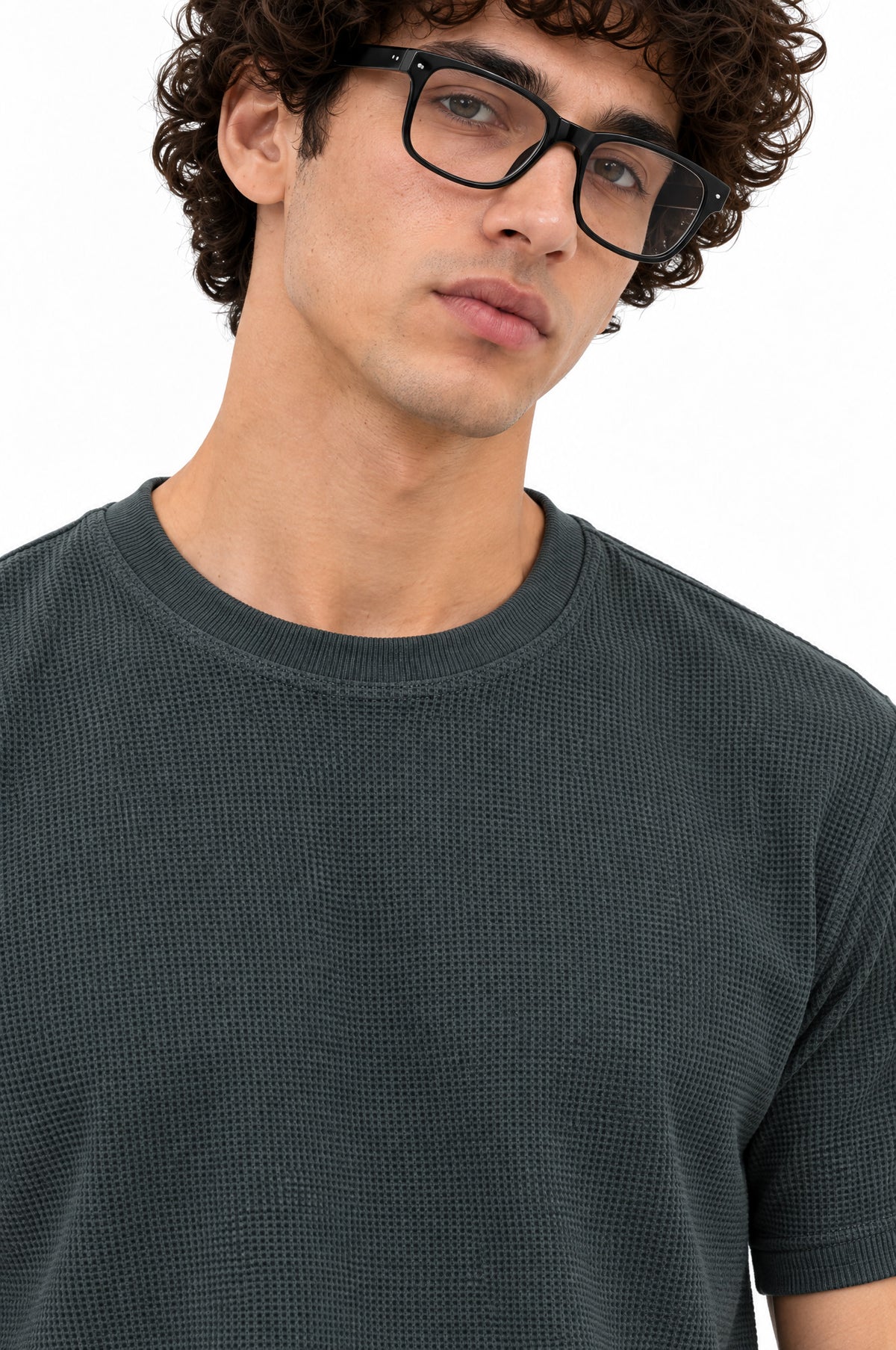 Dakar Green Round Neck T-Shirt for Men
