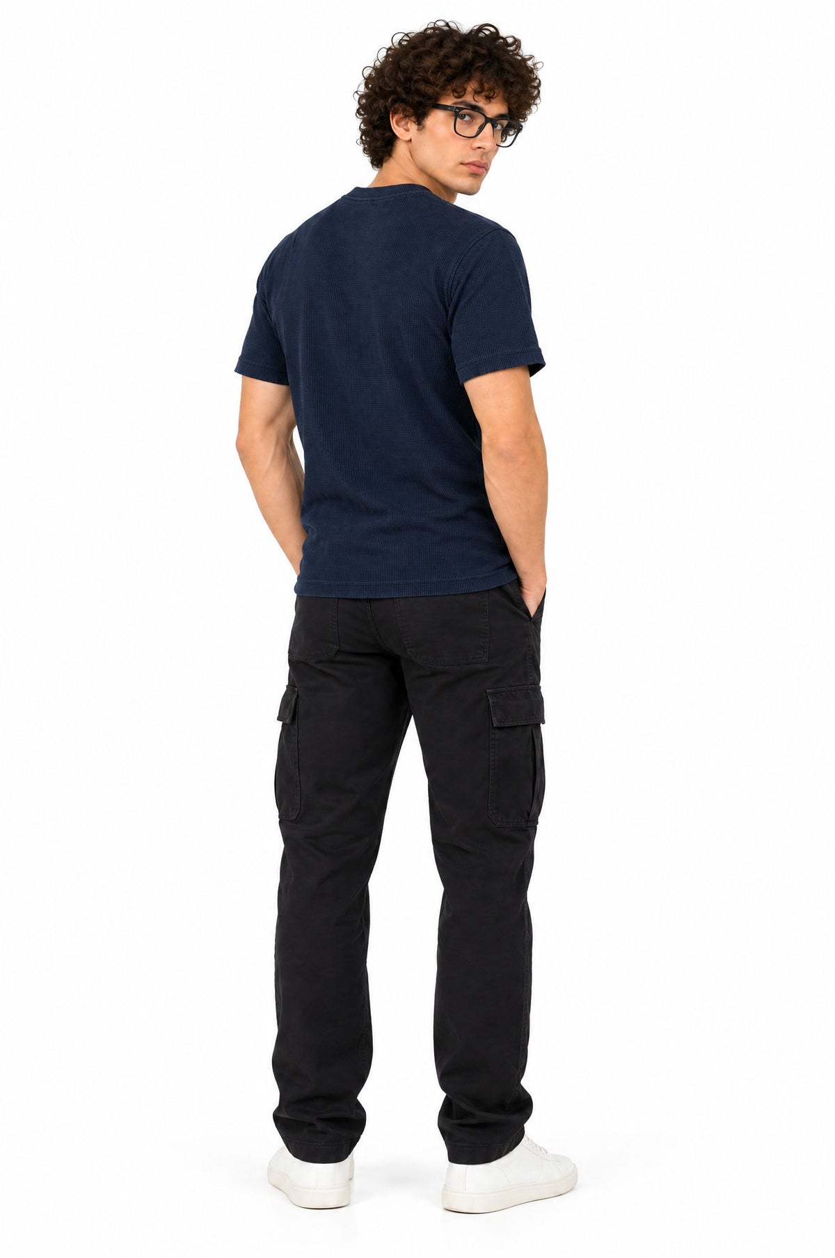 Bergen Navy Round Neck T-Shirt for Men