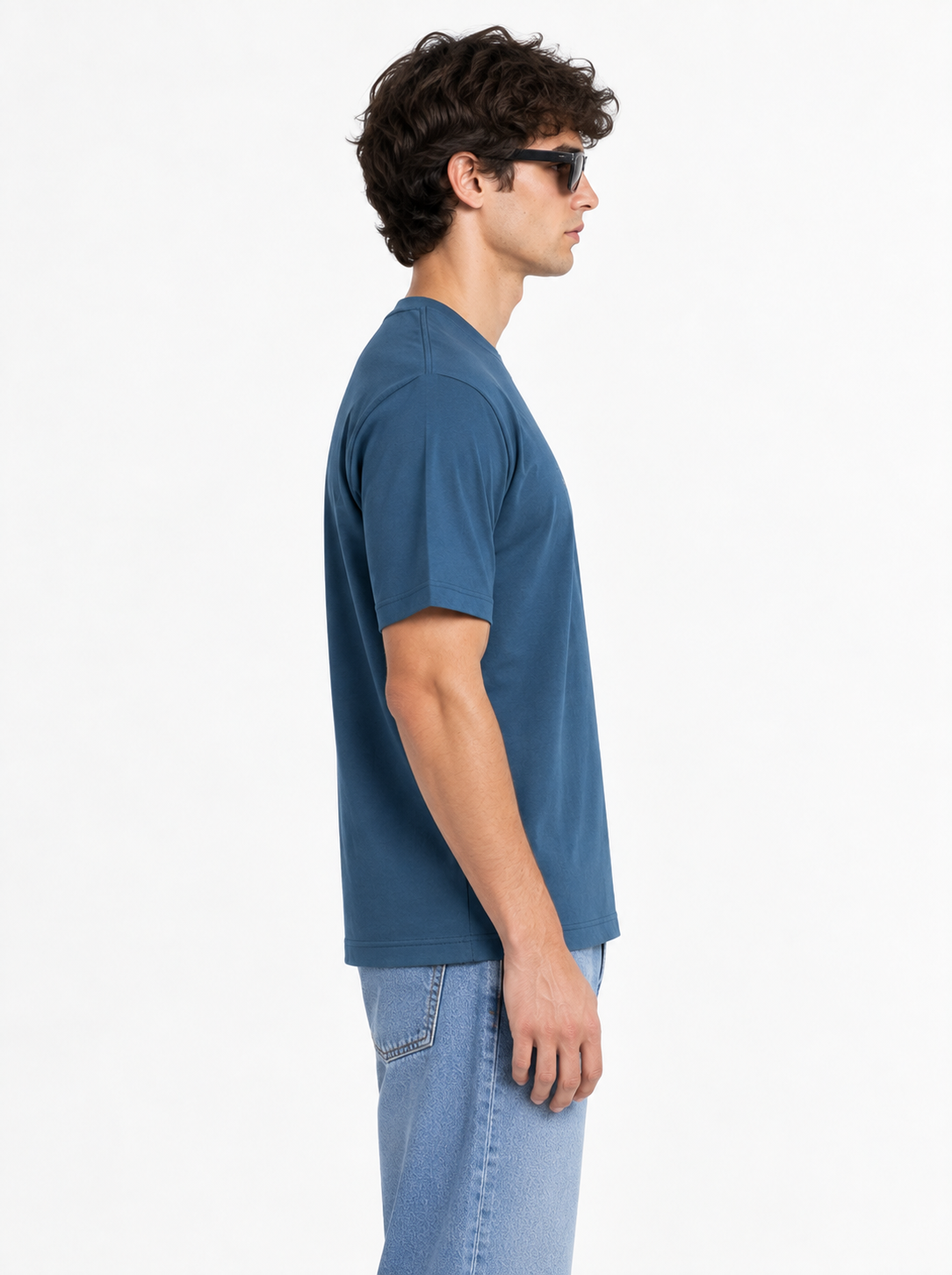 Modura Oslo navy printed t-shirt for men, view 3